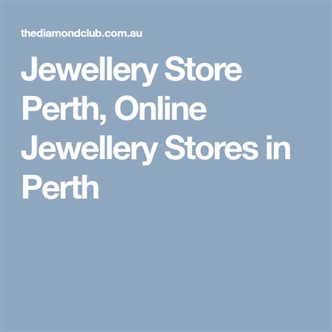 cheap jewellery stores perth.